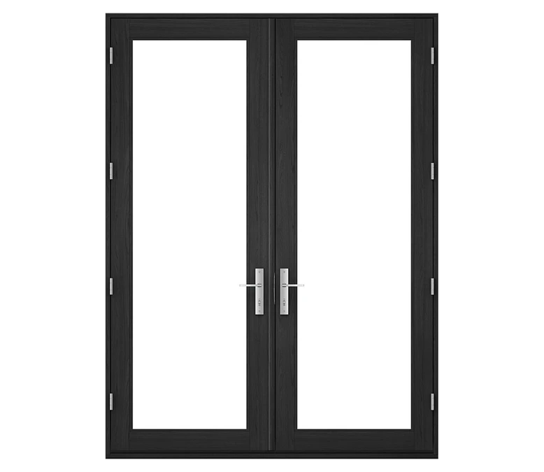 Pella Reserve Contemporary Wood Hinged Patio Door in Clearwater